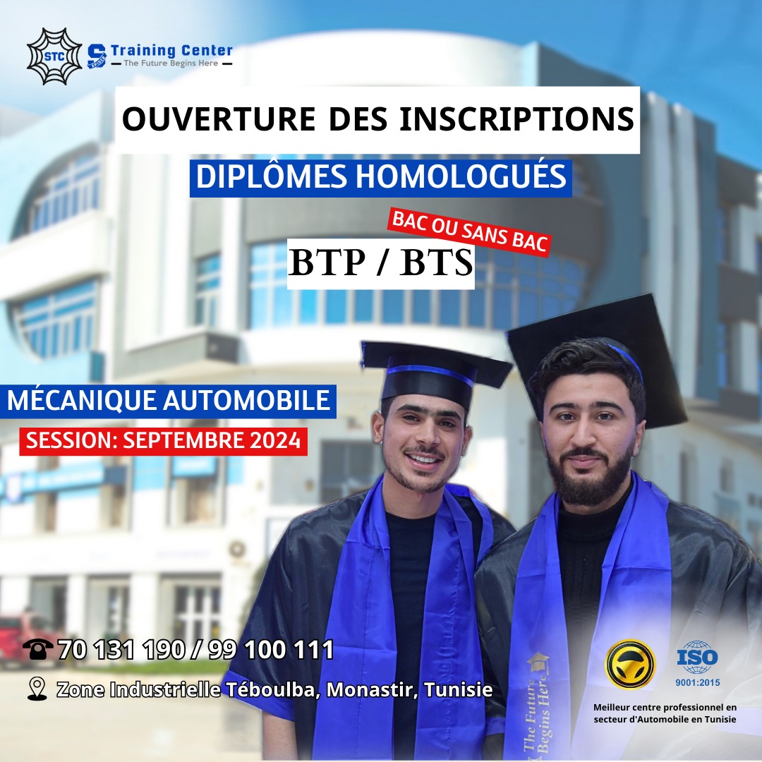 Ouverture des inscriptions BTP et BTS 2024